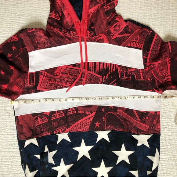 The Heritage by America 1776 Denim Distillery Hoodie Men's Medium Pull Over - Picture 11 of 16